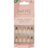 Tips Nail HQ Long Coffin Nude Tips 24-pack