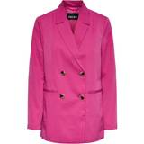 Pieces Women's satin-effect blazer, Pink