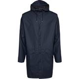 Blue - Women Rain Clothes Rains Long Jacket Unisex - Navy