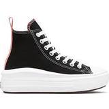 Canvas Children's Shoes Converse Kid's Chuck Taylor All Star Move High - Black/Pink Salt/White