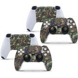 PlayStation 5 Controller Decal Stickers giZmoZ n gadgetZ PS5 2 x Controller Skins Full Wrap Vinyl Sticker - Grey Camouflage