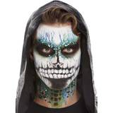 Skeletons Makeup Fancy Dress Smiffys Glow in the Dark Skeleton Makeup Kit with Glitter