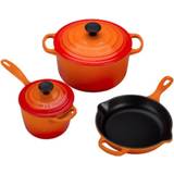 Le Creuset Flame Signature Cookware Set with lid 3 Parts