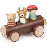 Wooden Toys Cars Tender Leaf Timber Taxi