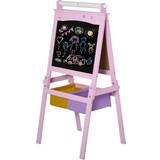 Wooden Toys Toy Boards & Screens Homcom 3 in 1 Wooden Art Easel
