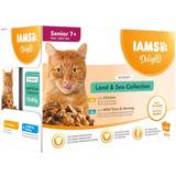 Iams senior dog food Delights Senior Land and Sea Collection in Gravy Cat