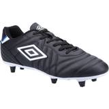 Mens football boots Mens Soft Leather Football Boots (black/white)