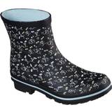 Skechers Black Wellingtons Skechers Womens BOBS Rain Check Misty Eye Wellington Boots