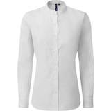 Premier Womens/Ladies Banded Grandad Collar Formal Shirt (White)