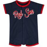 Babies Playsuits Children's Clothing MLB Boston Sox Power Hitter Short Sleeve Coverall