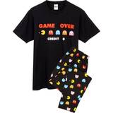 Black - Men Pyjamas Pac-Man Mens Game Over Pyjama Set (Black)