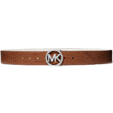 Michael Kors Reversible Logo and Crocodile Embossed Belt