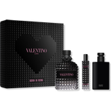 Valentino Men Gift Boxes Valentino Uomo Born In Roma Gift Set EdT 100ml + EdT 15ml + Shower Gel 100ml
