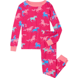 Hatley Night Garments Hatley Girl's Frolicking Unicorns Fitted Two-Piece Pajamas
