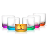 Green Whisky Glasses Joyjolt Hue Colored Whisky Glass 29.6cl 6pcs