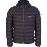 Hugo Boss Outerwear HUGO BOSS Water Repellent Puffer Jacket with Branded Trims - Black