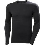 Sportswear Garment Base Layer Tops Helly Hansen Men's Lifa Merino Midweight Crew Base Layer - Black