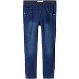 Blue - Jeans Trousers Name It Sweat Slim Fit Jeans - Dark Blue Denim (13204428-969011)