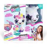 Unicorns Crafts Canal Toys Unicorn to Customise Airbrush Plush Spray Art with Felt Tip Pens & Stencils
