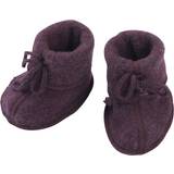 ENGEL Natur Baby Bootees with Ribbon - Lilac Melange