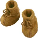ENGEL Natur Baby Bootees with Ribbon - Saffron Mélange