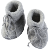ENGEL Natur Baby Bootees with Ribbon - Grey Melange