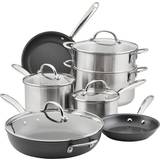 Rachael Ray Professional Hard Anodized Cookware Set with lid 11 Parts