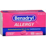Cold - Snoring Medicines Benadryl Allergy Ultratab 25mg 100pcs Tablet