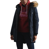Superdry Women - XL Jackets Superdry Nadare Parka Coat - Blue