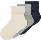 Black Socks Name It Soft Cotton Socks 3-Pack - Dark Sapphire