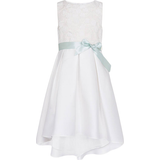 White Dresses Children's Clothing Monsoon Girl's Anika High Low Bridesmaid Dress - Ivory