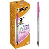 Pink Ballpoint Pens Bic Cristal Fun Ballpoint Pen 1.6mm 20pcs