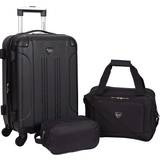 Brown Suitcase Sets Travelers Club Sky+ - Set of 3