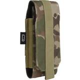 Green Pouches Brandit Molle Phone Pouch large (Tactical Camo, One Size)