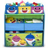 Delta Children Baby Shark Design & Store 6 Bin Toy Storage Organizer
