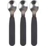 Filibabba Silicone Spoons 3-pack Stone Grey