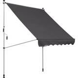 Tents on sale OutSunny 2 x 1.5m Manual Retractable Floor-To-Ceiling Awning Grey