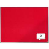 Presentation Boards Nobo Essence Felt Notice Board 1200 x 900mm Red 1904067