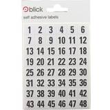 Blick White/Black 00-99 Labels 7mm x 13mm (2880 Pack)
