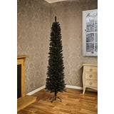 Premier Decorations 7ft Pencil Pine Black Christmas Tree