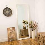 MirrorOutlet Hamilton White Shabby Chic Design Full Length 198 x 75cm Wall Mirror