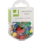 Pen Accessories Q-CONNECT Drawing Pins (Pack of 1200) Coloured