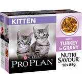 PURINA PRO PLAN Pets PURINA PRO PLAN Nutrisavour Kitten Wet Cat Food Turkey 10x85g