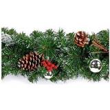 Premier Christmas Dressed Garland (One Size) (Silver)