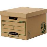 Brown Storage Boxes Fellowes Bankers R-Kive Earth Storage Box 10pcs