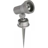 Robus 50W GU10 Garden Spike with Adjustable Tapered Head Satin Silver R5082T-15