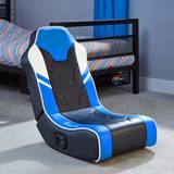 Blue Gaming Chairs X Rocker Shadow 2.0 Floor Gaming Chair, Blue