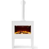 Electric Fireplaces Black & Decker Portable Stove White Wooden Cabinet With Chimney