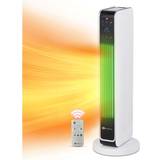 PureMate Ceramic Tower Fan Heater with