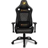 Cougar Armor S Royal Gaming Chair (Black with Gold Stitching)